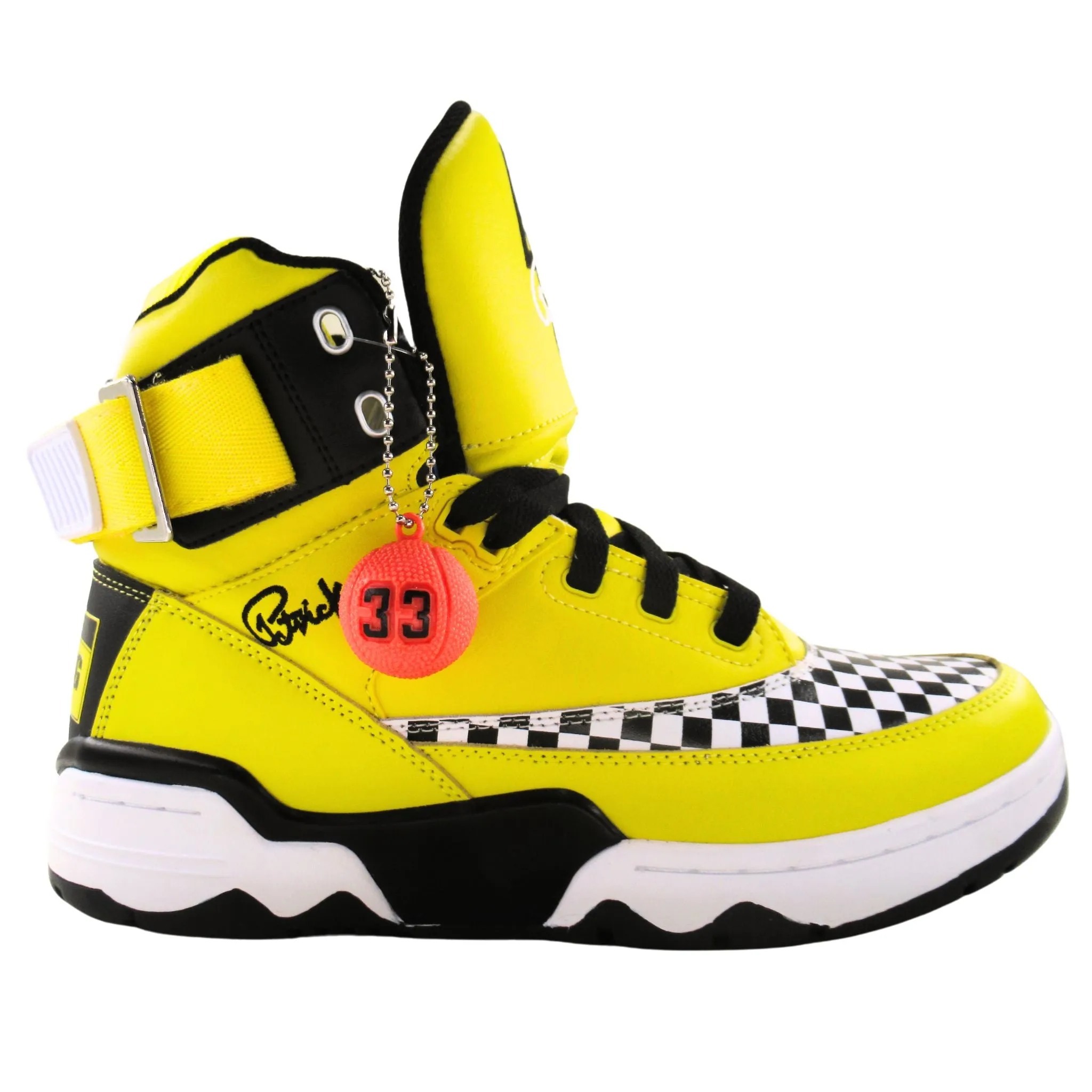 Slip Safe Soul Walk Patrick Ewing Athletics Men's 1BM02468 702 Ewing 33 HI "TAXI" Basketball Shoes