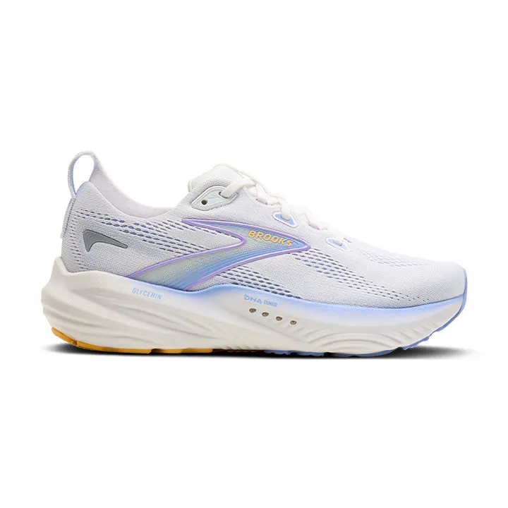 foam - midsole - cushioning - softness shoes walking shoes WOMEN'S GLYCERIN 22 - B - 137 WHITE/BLUE HERON/APRICOT