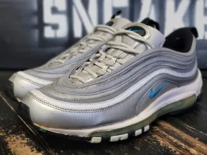 running in the snow shoes 2010 Nike Air Max 97 Silver/Marine Blue Running Shoes 312641-015 Men 9.5