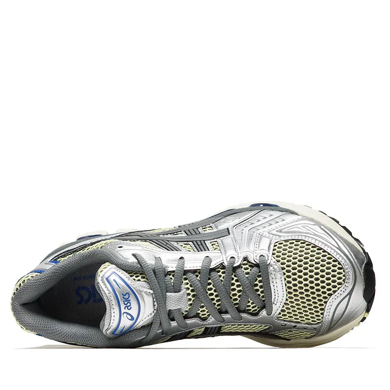 running in hilly terrain shoes compacted - dirt running option Asics Gel-Kayano 14 - Soft Yellow/Asics Blue