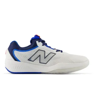MEN'S FUELCELL 996V6 - D - PI WHITE Stripe running in a school yard shoes