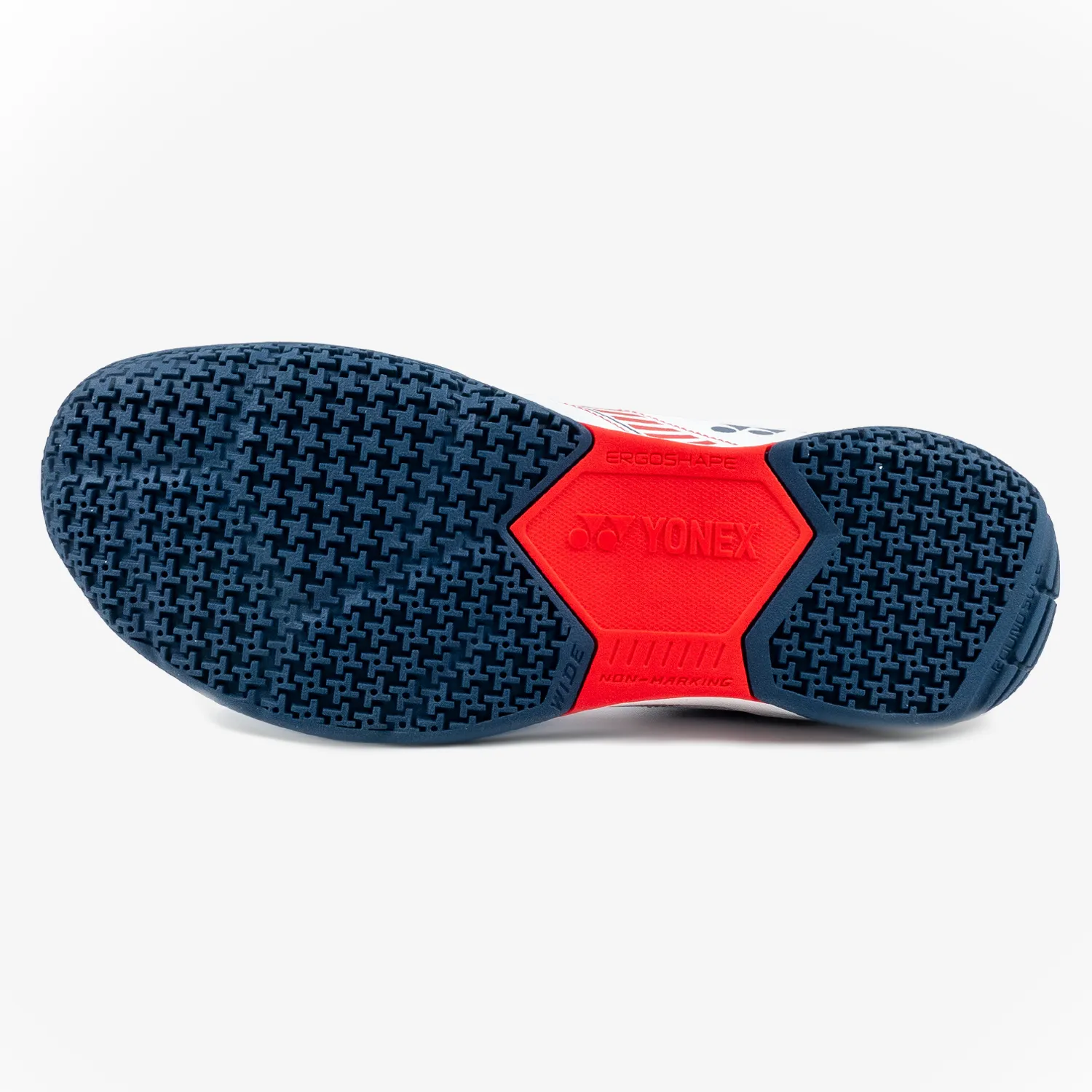 Yonex Strider Wide (White/Red) Court Shoe Summer Foot Support