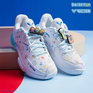 Victor x Doraemon Junior Court Shoes P-DRMJR-A (White) Control One