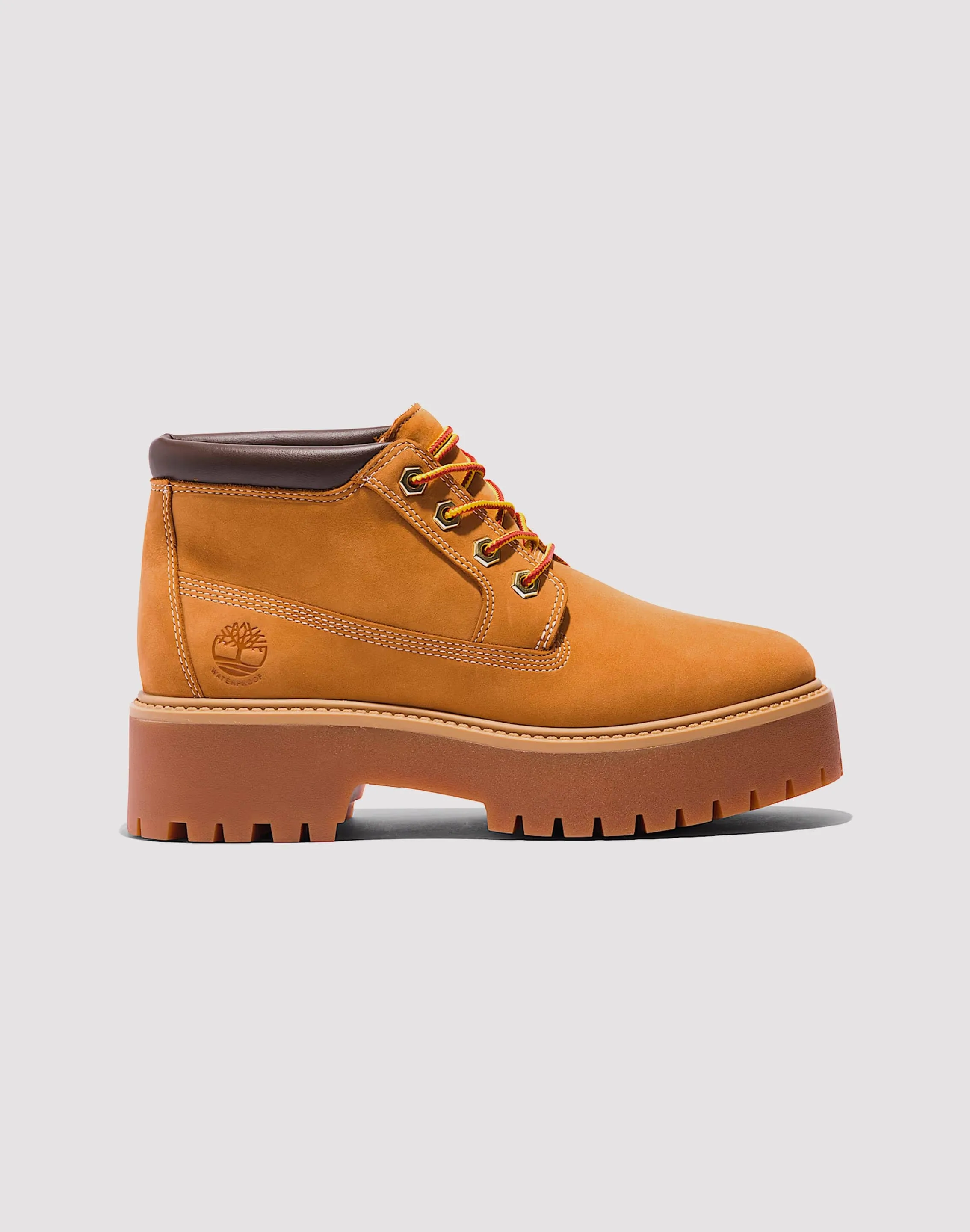 Timberland Stone Street Mid Lace Up Waterproof Boot Comfortable Touch Molded Heel