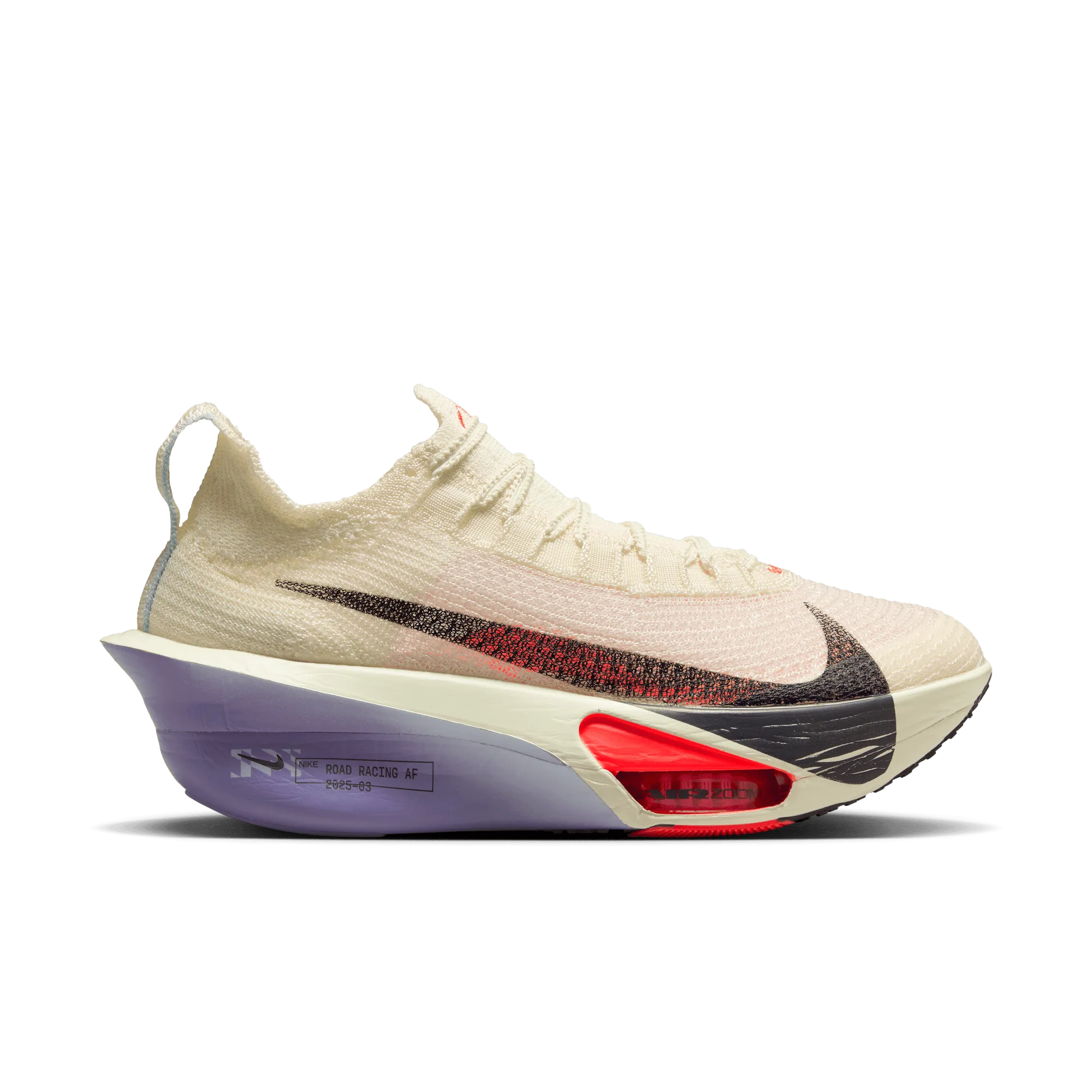 professional - recommended running with a gum rubber outsole WOMEN'S ALPHAFLY 3 - B - 101 COCONUT MILK