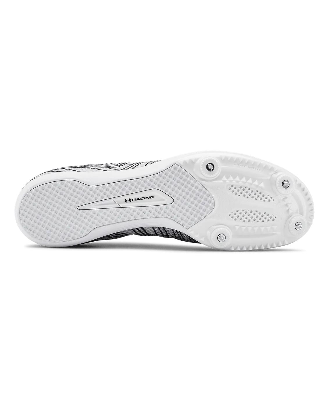UA Kick Distance 3 Unisex Track Spikes yellow running shoes