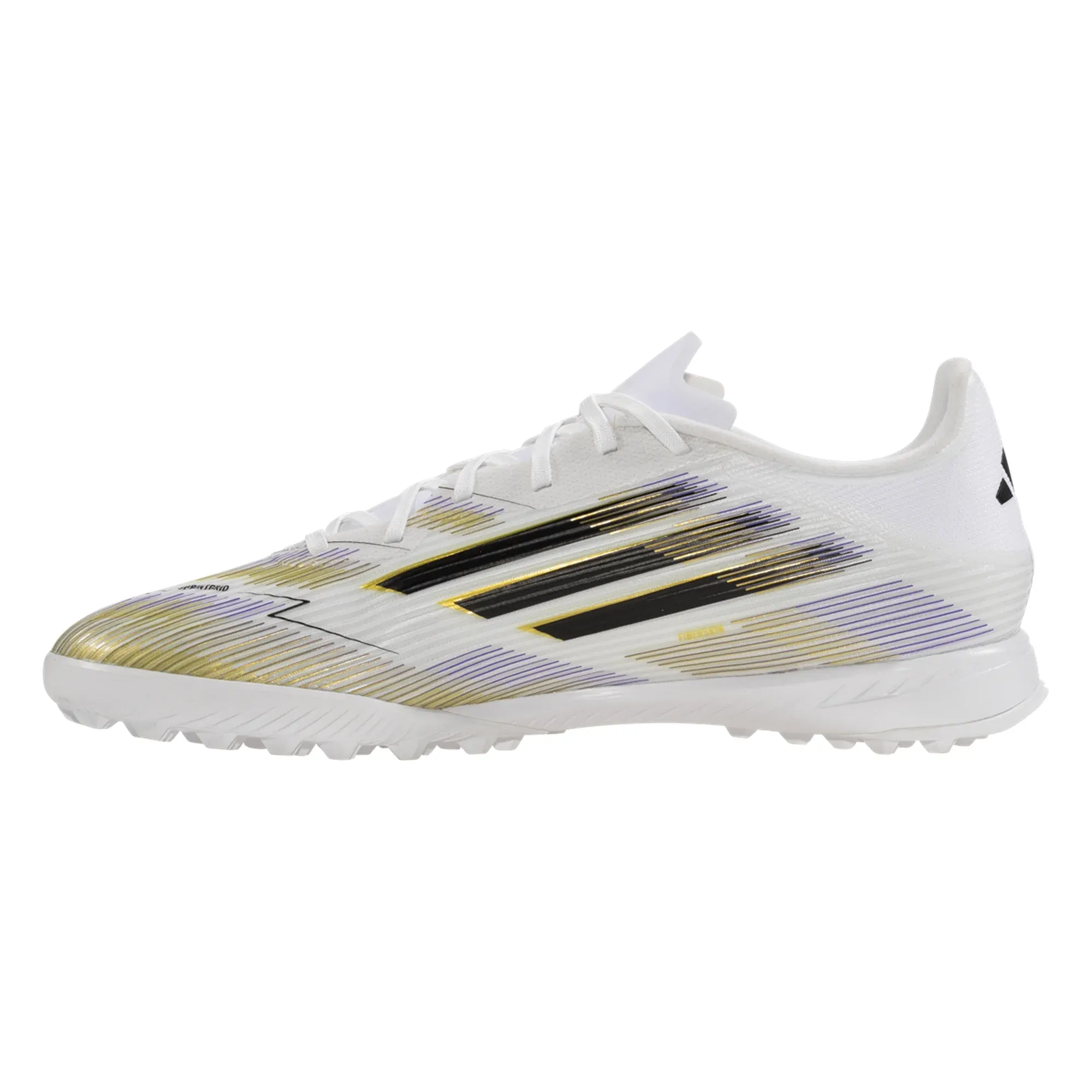 track - and - field - track shoes adidas F50 League Turf Soccer Shoes (White/Black/Metallic Gold)
