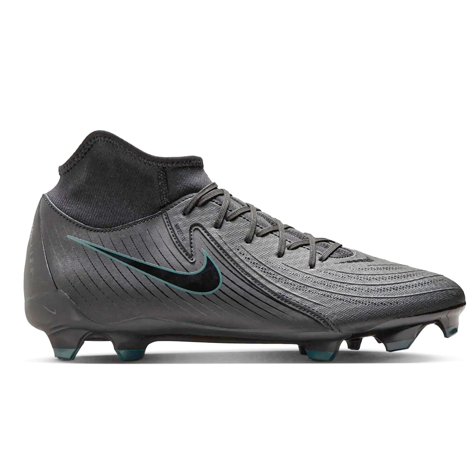 Nike Phantom Luna II Academy FG/MG Soccer Cleats (Black/Black-Deep Jungle) summer sports shoes