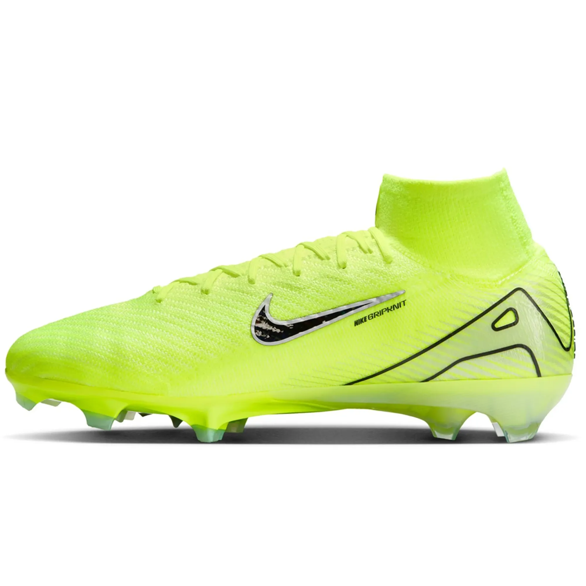 Nike Zoom Superfly 10 Elite FG Soccer Cleats (Volt/Black) machine - washable shoes