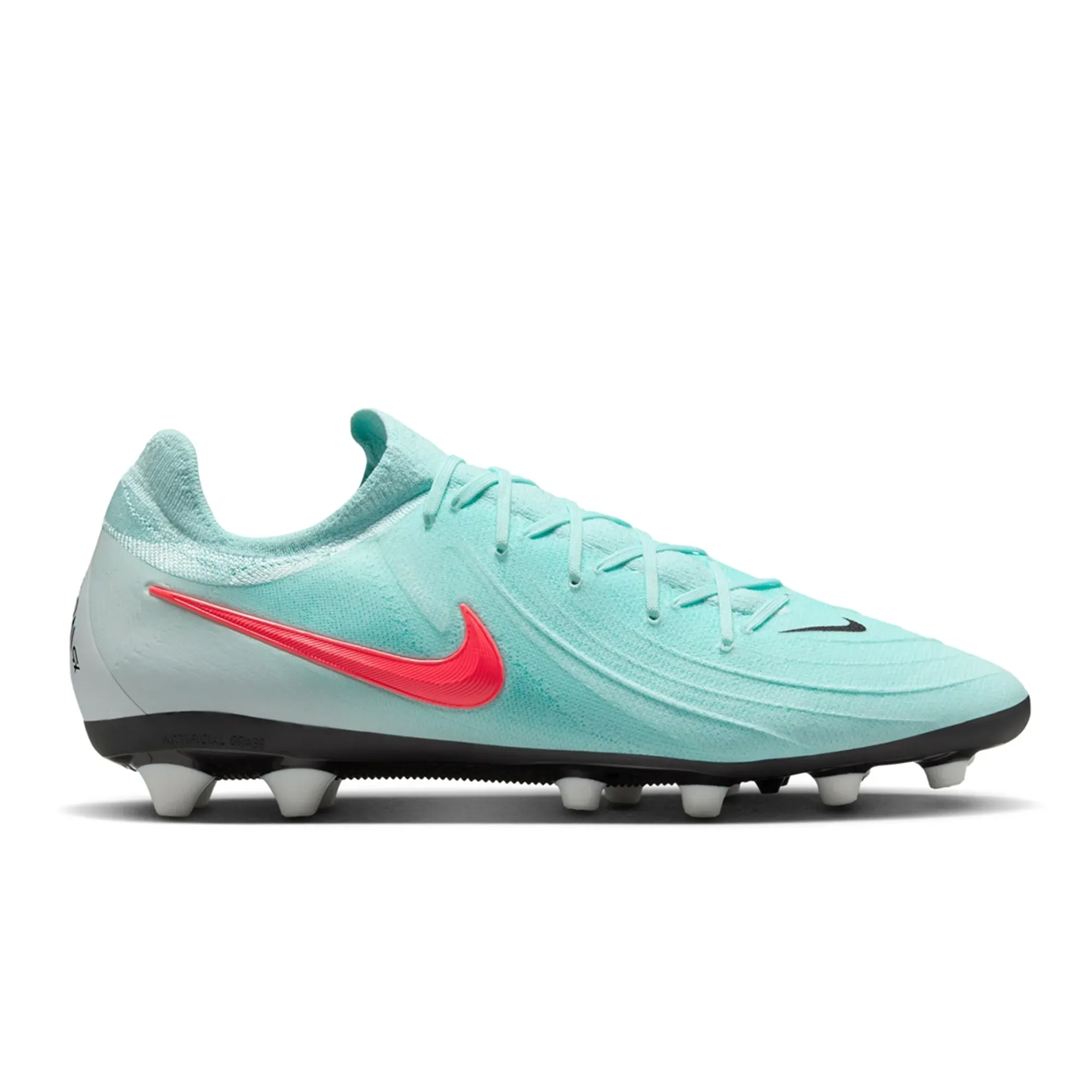 Slip Resistant Nike Phantom GX II Pro AG-Pro Soccer Cleats (Mint/Atomic Red)