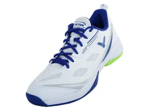 Push Ultra Victor A610III-AB Court Shoes [Pearly White/Mazarine Blue]