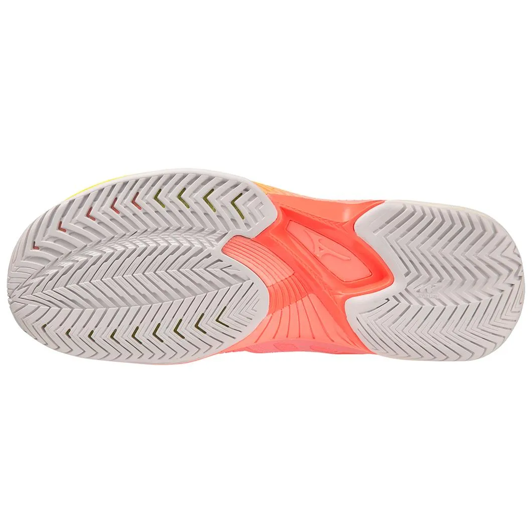 Step Max Form One Mizuno Wave Exceed Tour 5 AC Ladies Court Shoes [Candy Coral/Snow White]