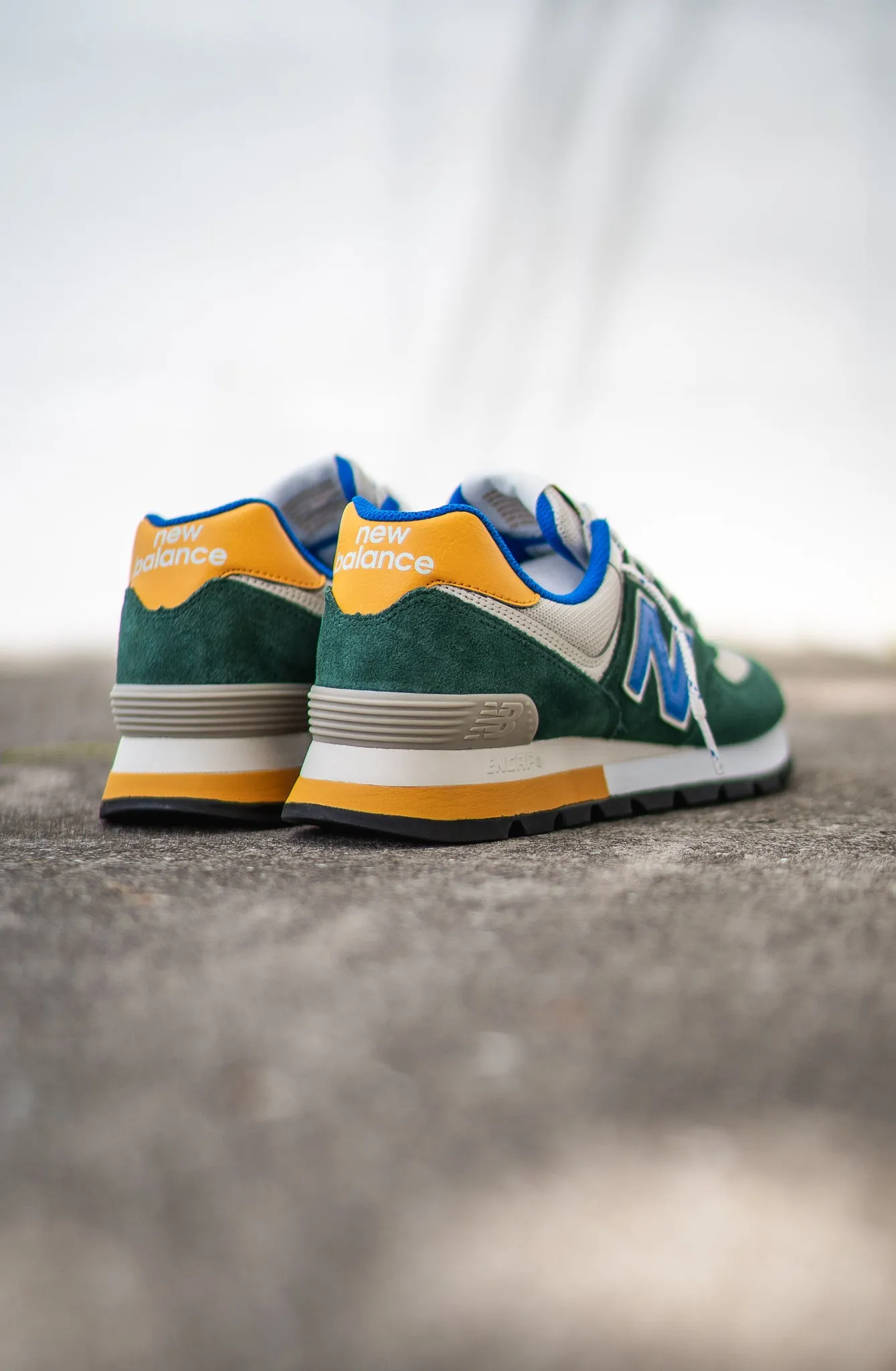 Mens New Balance 574 (Green/Royal) - ML574DVG Sculpted cushioning Exceptional