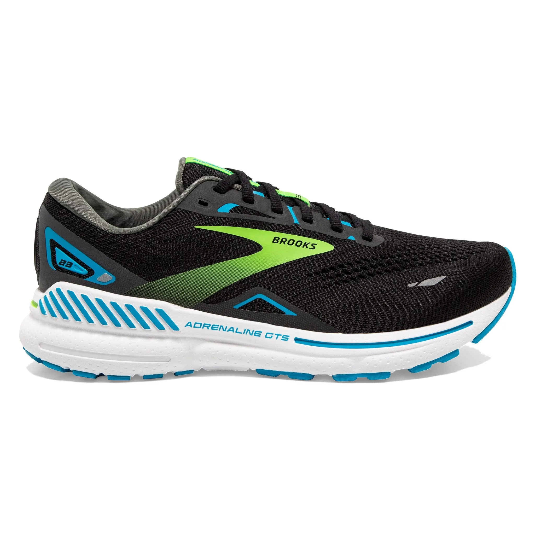 wet - weather lightweight leather shoes MEN'S ADRENALINE 23 - D - 006 BLACK/HAWAIIAN OCEAN/GREEN
