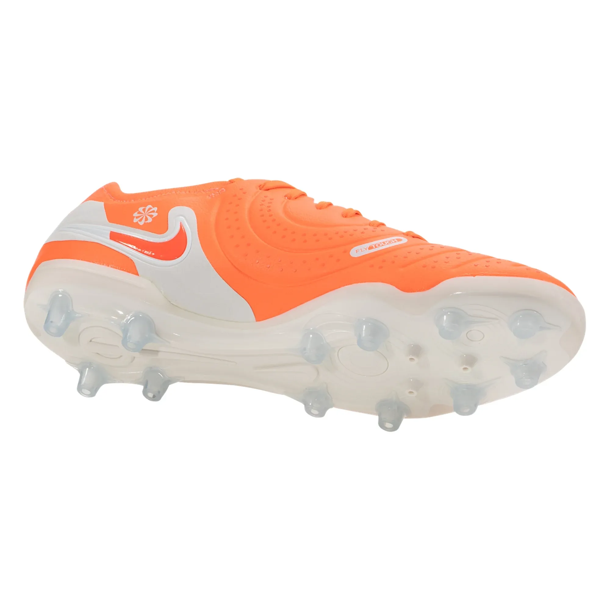 Nike Legend 10 Pro AG-Pro Soccer Cleats (Hot Lava/White) flexible shoes Durable