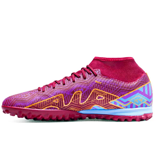 circus - ring shoes monochrome shoes Nike Zoom Superfly 9 Academy KM Turf (Dark Beetroot/Metallic Vivid Gold)
