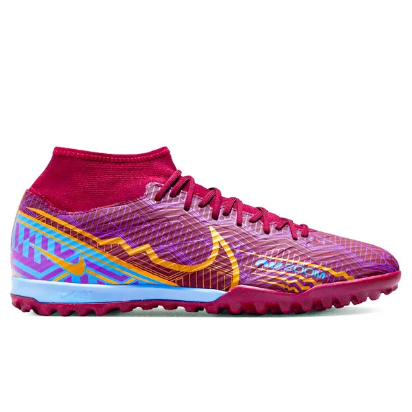 shooting - range shoes First steps kids' shoes Nike Zoom Superfly 9 Academy KM Turf (Dark Beetroot/Metallic Vivid Gold)
