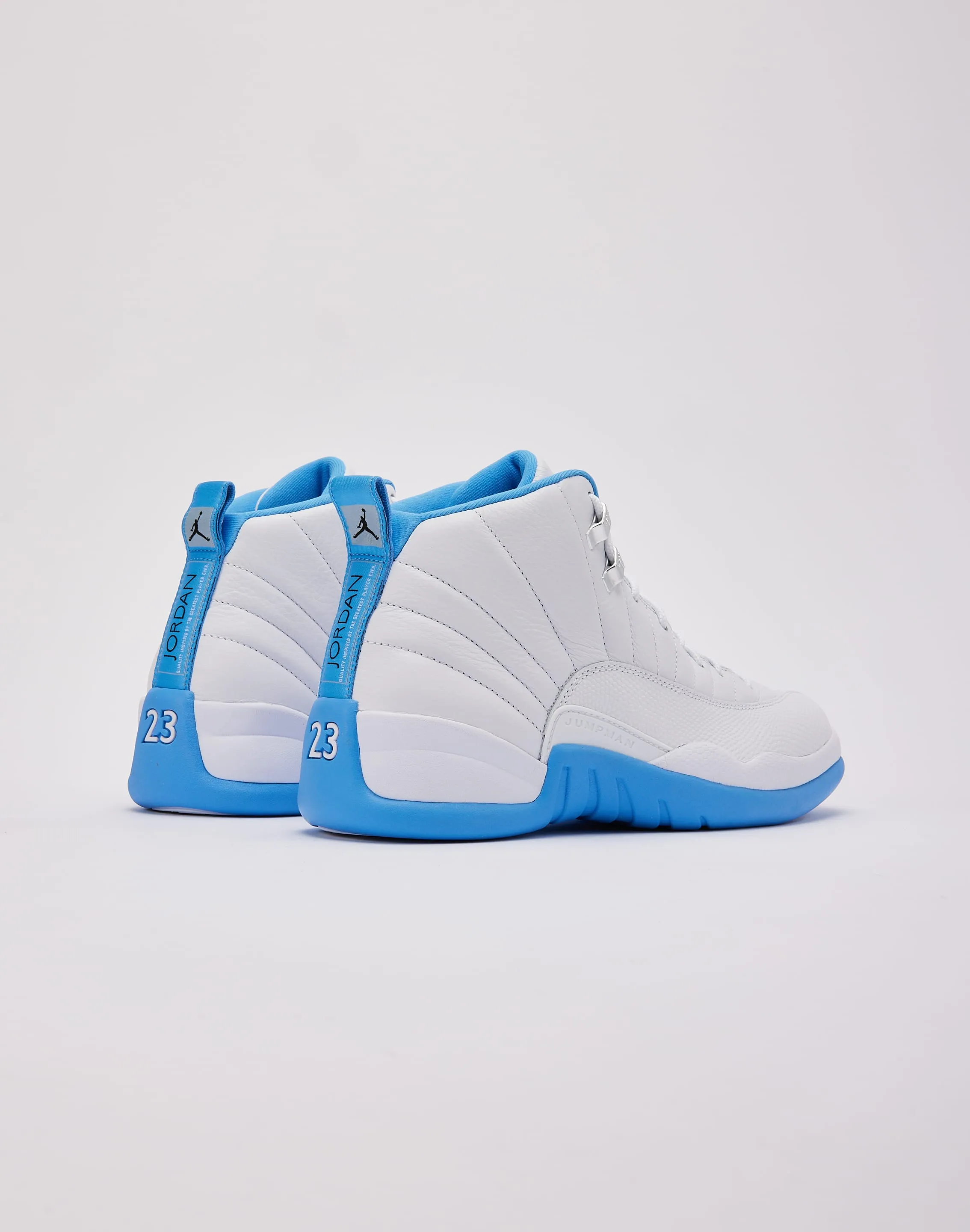 School Day Path Stroll Jordan Air Jordan 12 Retro 'White and University Blue'
