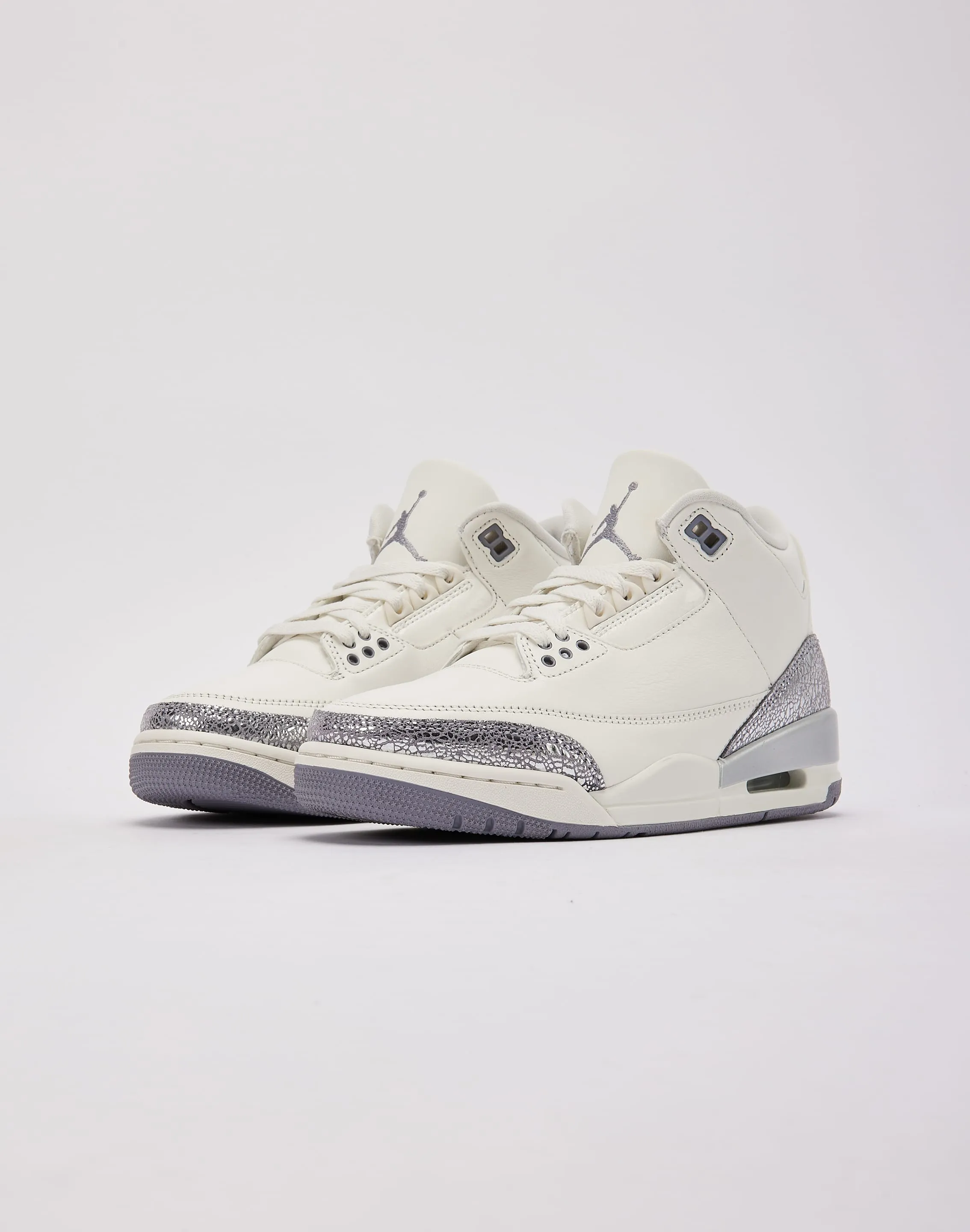Durable Reinforcement Compression resistant Jordan Air Jordan 3 Retro 'Sail Cement Grey'