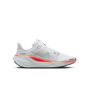 textured - finish shoes KID'S PEGASUS 41 - WHITE/METALLIC SILVER