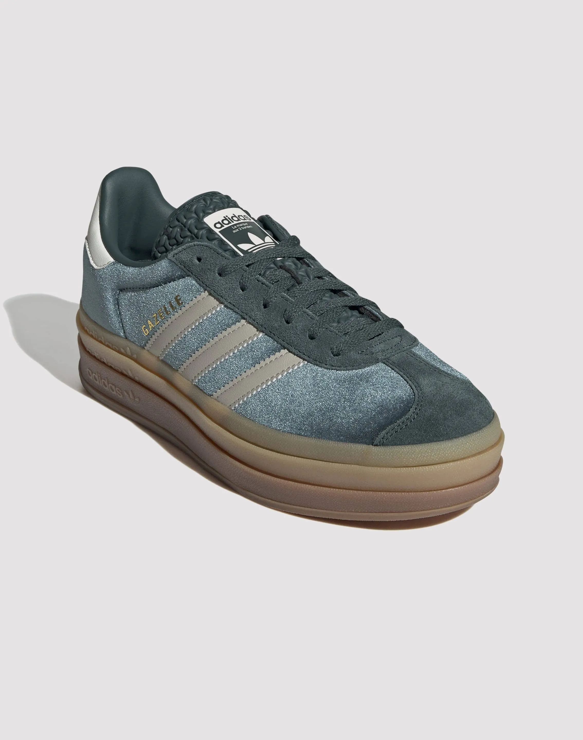 Adidas Originals Gazelle Bold "Mineral Green/Putty Grey" Comfort Fit System