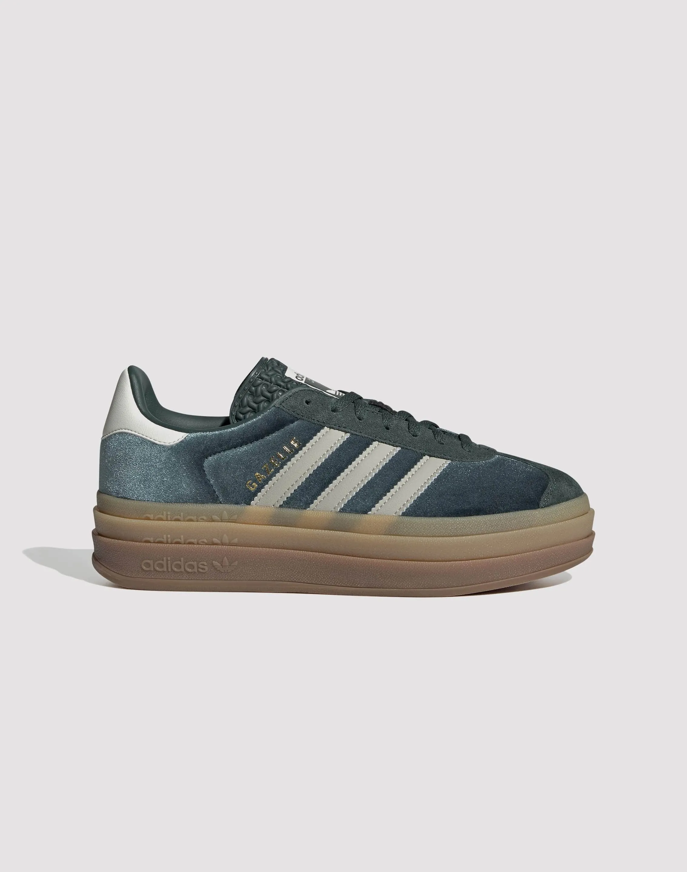 Adidas Originals Gazelle Bold "Mineral Green/Putty Grey" Grip Tread Pattern