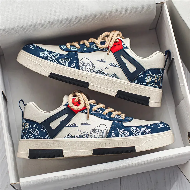 design Global Cool Men's Summer Casual Board Shoes Comfort Running Sneakers Lightweight Outdoor Anti Slip sports shoes Trendy versatile shoes Men