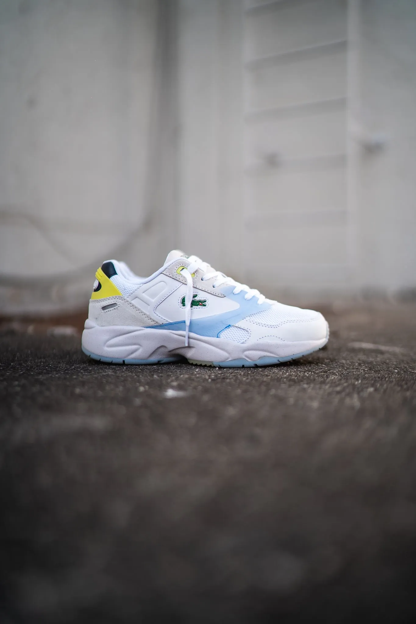 Lacoste Storm 96 LO (White/Lt Blue) zip - closure