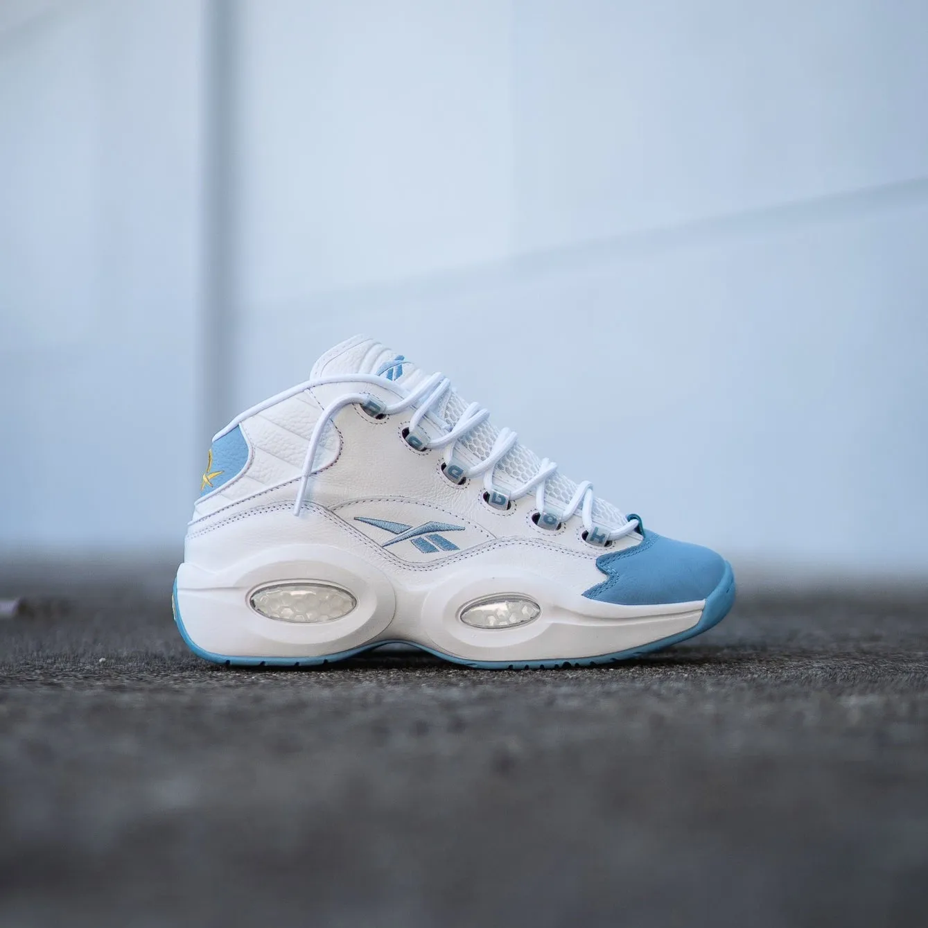 Reebok Question Mid Men's Basketball Shoes (Nuggets) quality - focused Glam traction