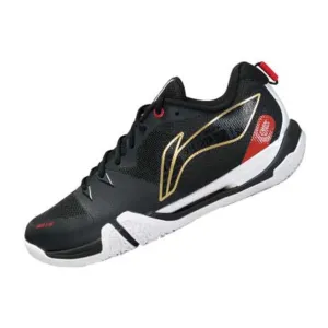 Comfort Flex Slip-on Li Ning Saga II SE Badminton Shoe Unisex [Black] AYZU001-3