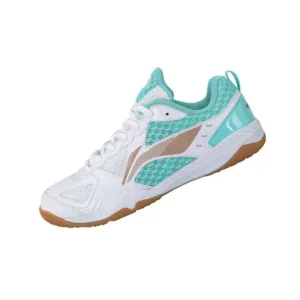 Li Ning Women's Table Tennis Shoes [Standard White/Electric Blue] APTP002-2 Step Prime Flex Prime