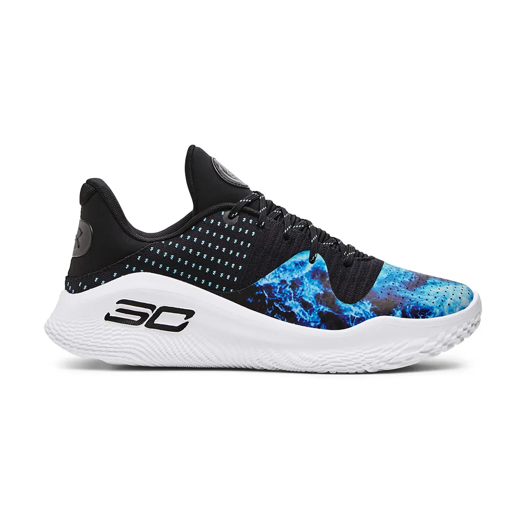 Heel Lock Technology UA Unisex Curry 4 Low FloTro 'Dark Water' Basketball Shoes | 3028115