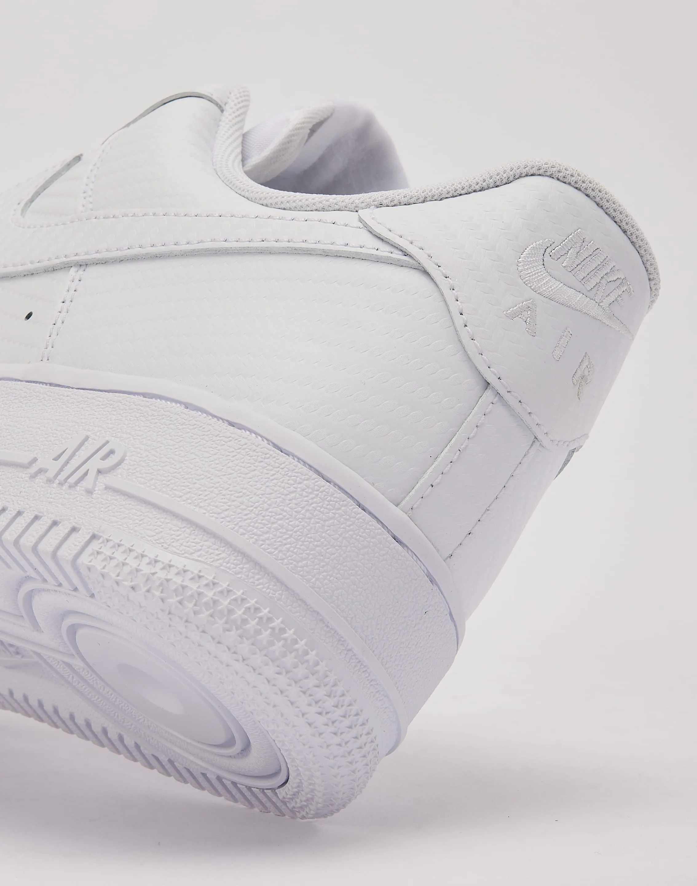 Heel Hug Modern Street Nike Air Force 1 Low 'White Carbon Fiber'