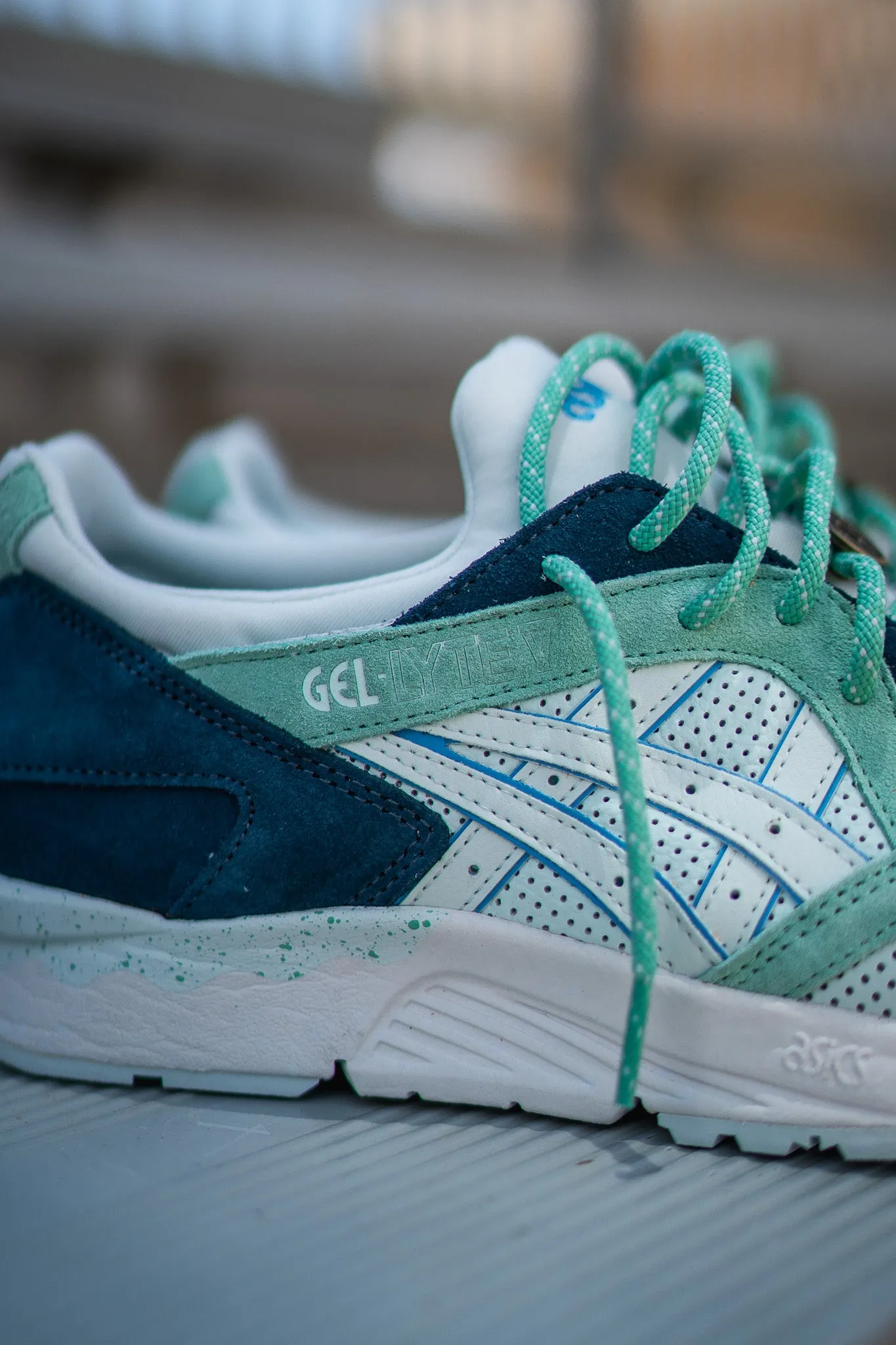 baseball players fade-resistant Mens Asics Gel-Lyte 5 Godai (Soothing Sea/Seafoam)