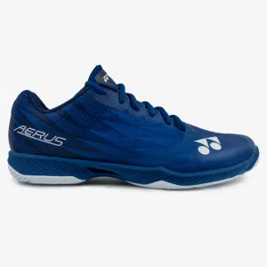 Extra Light Secure Tie Yonex Power Cushion Aerus Z2 Wide Shoe (Navy Blue)