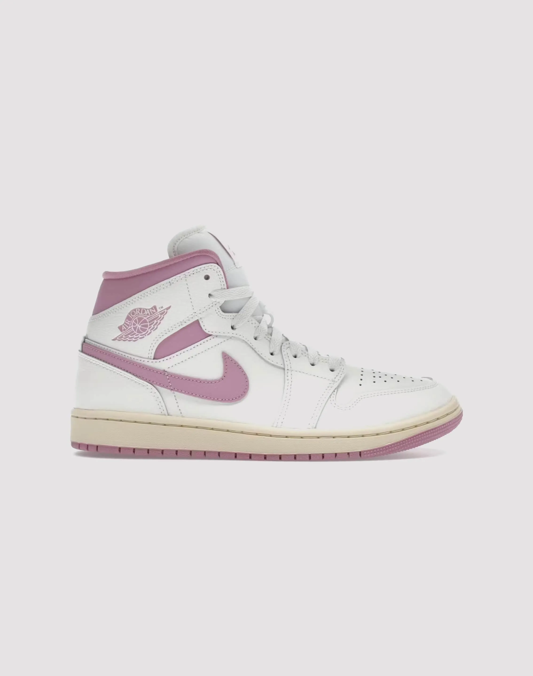 Jordan Air Jordan 1 Mid Asymmetric Lacing Designs Non Restrictive Upper