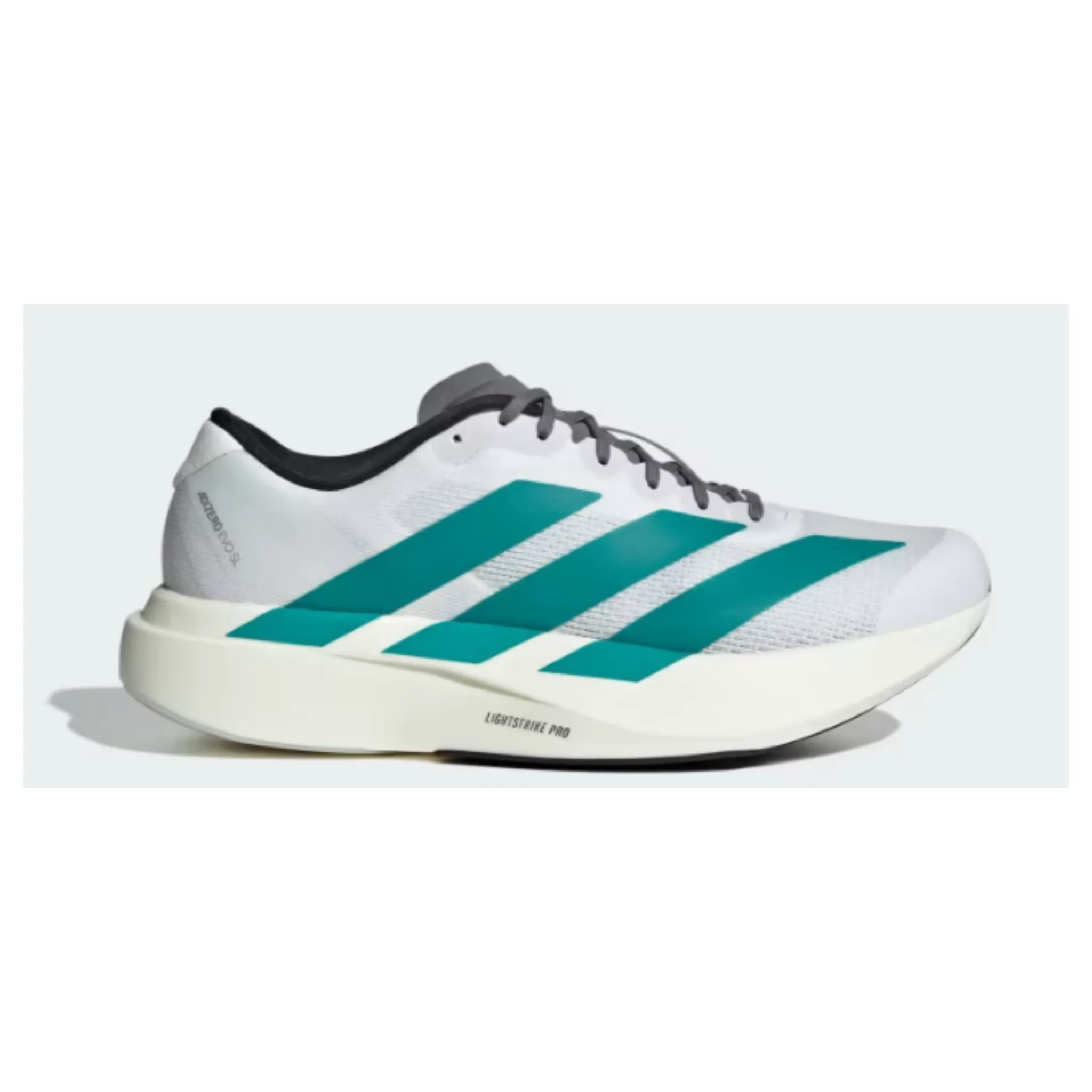 windy outdoor - style shoes MEN'S ADIZERO EVO SL - D - WHITE/PURE TEAL/GREY FOUR