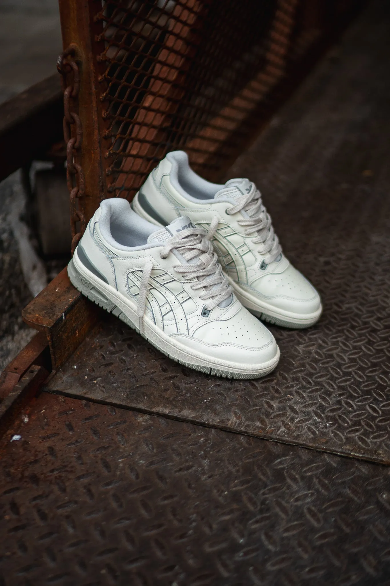 Mens Asics EX89 (Cream/White Sage) intricate