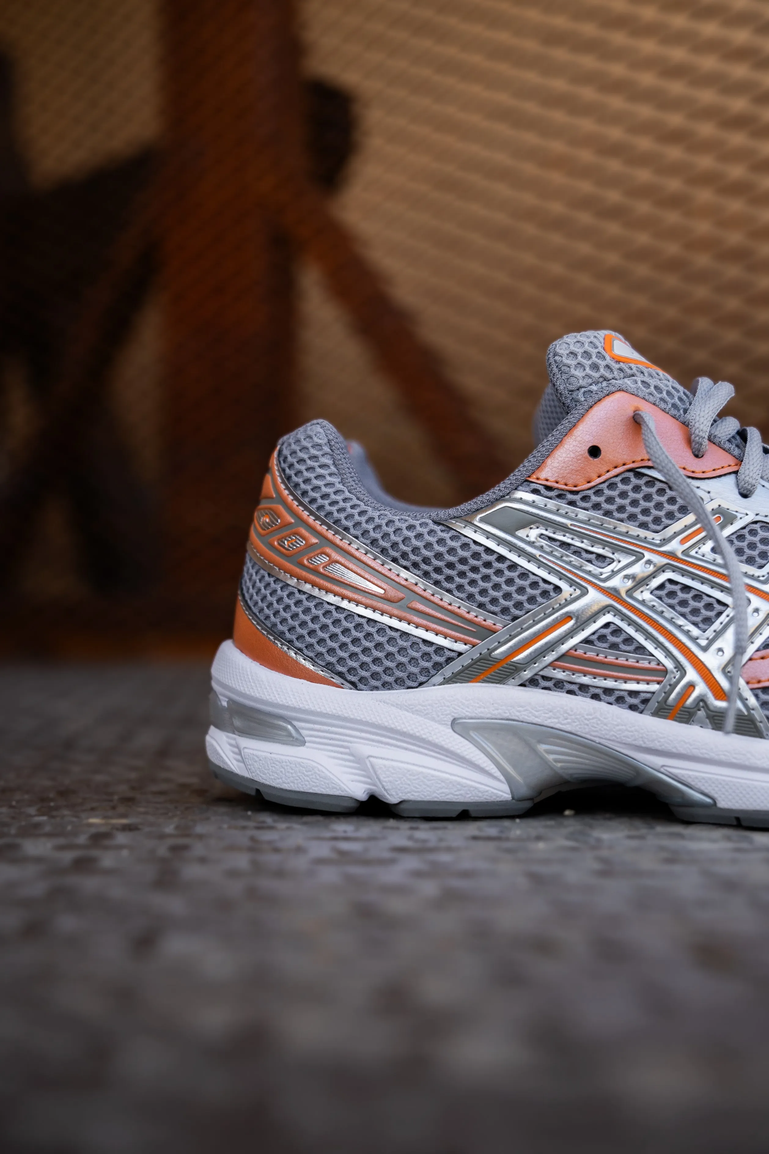 Mens Asics Gel-1130 (Cement Grey/Rust Orange) Rugby