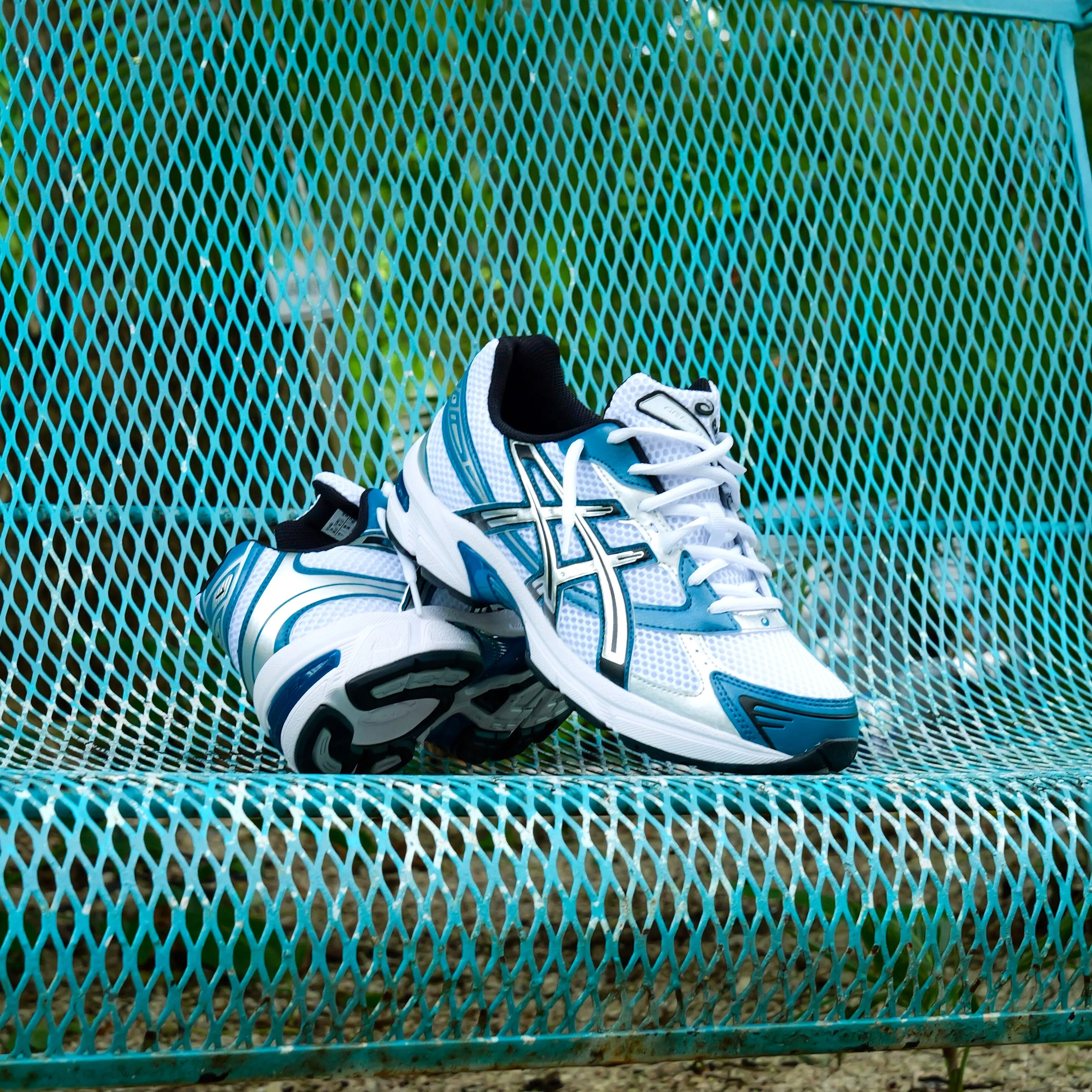 captivating Mens Asics Gel-1130 (White/Restful Teal)