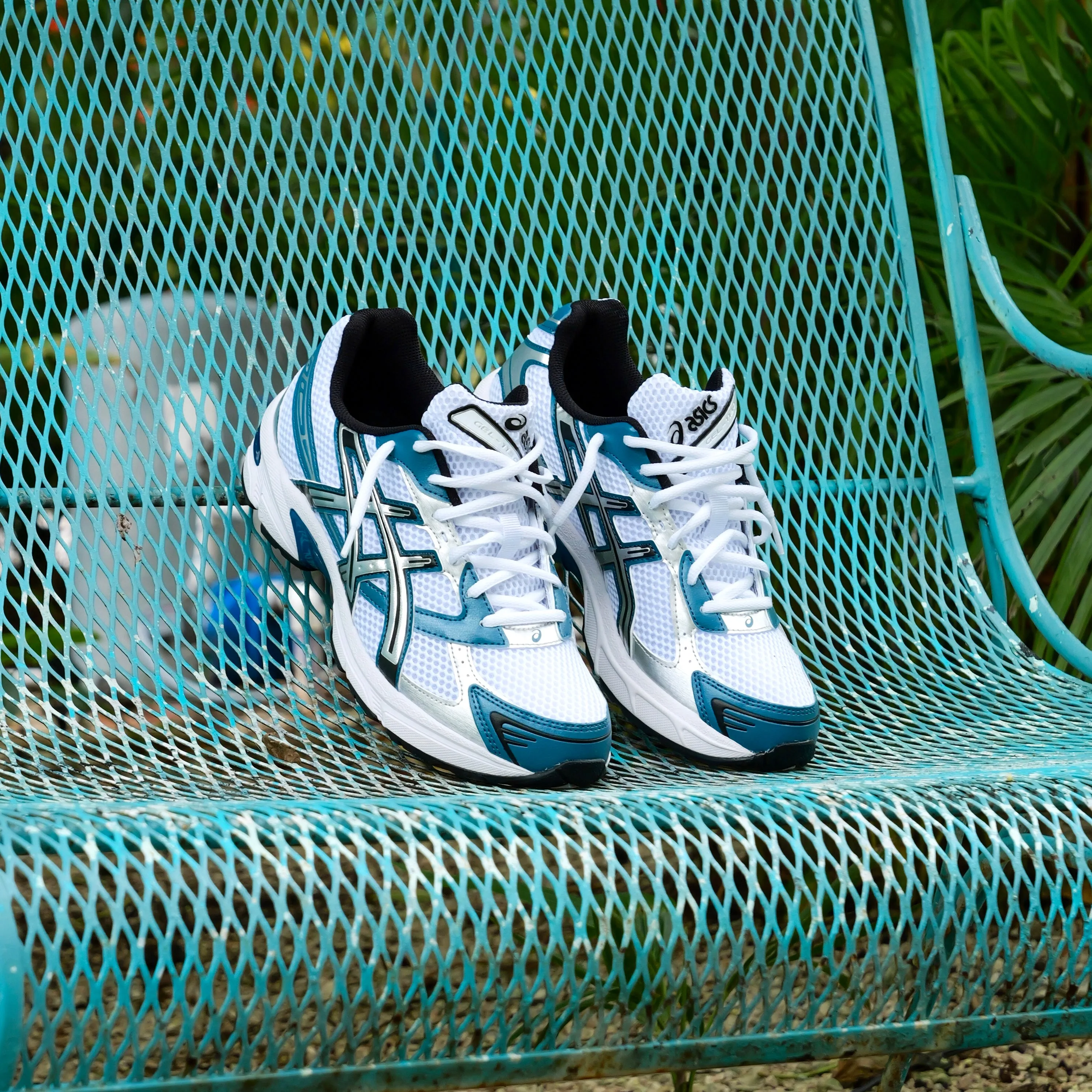Easy Wear casual dancers' footwear Mens Asics Gel-1130 (White/Restful Teal)