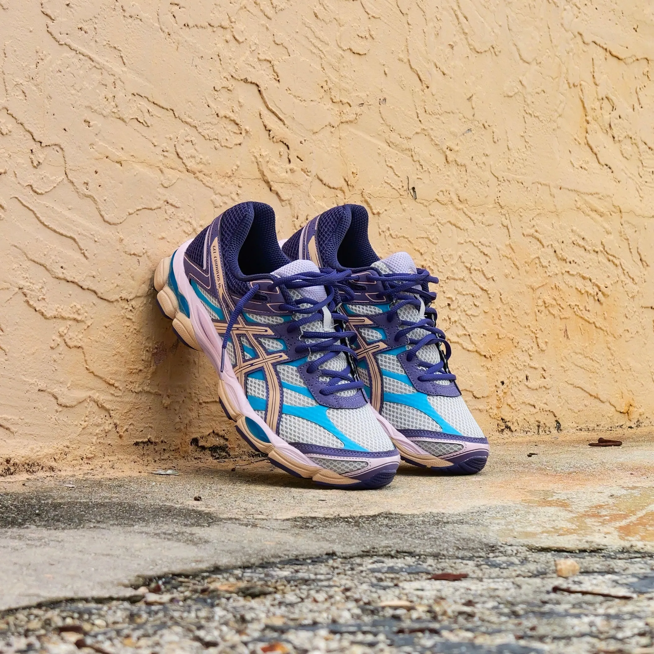 fashionistas' picks Reinforced toe Mens Asics Gel-Cumulus 16 (Cloud Grey/Bisque)