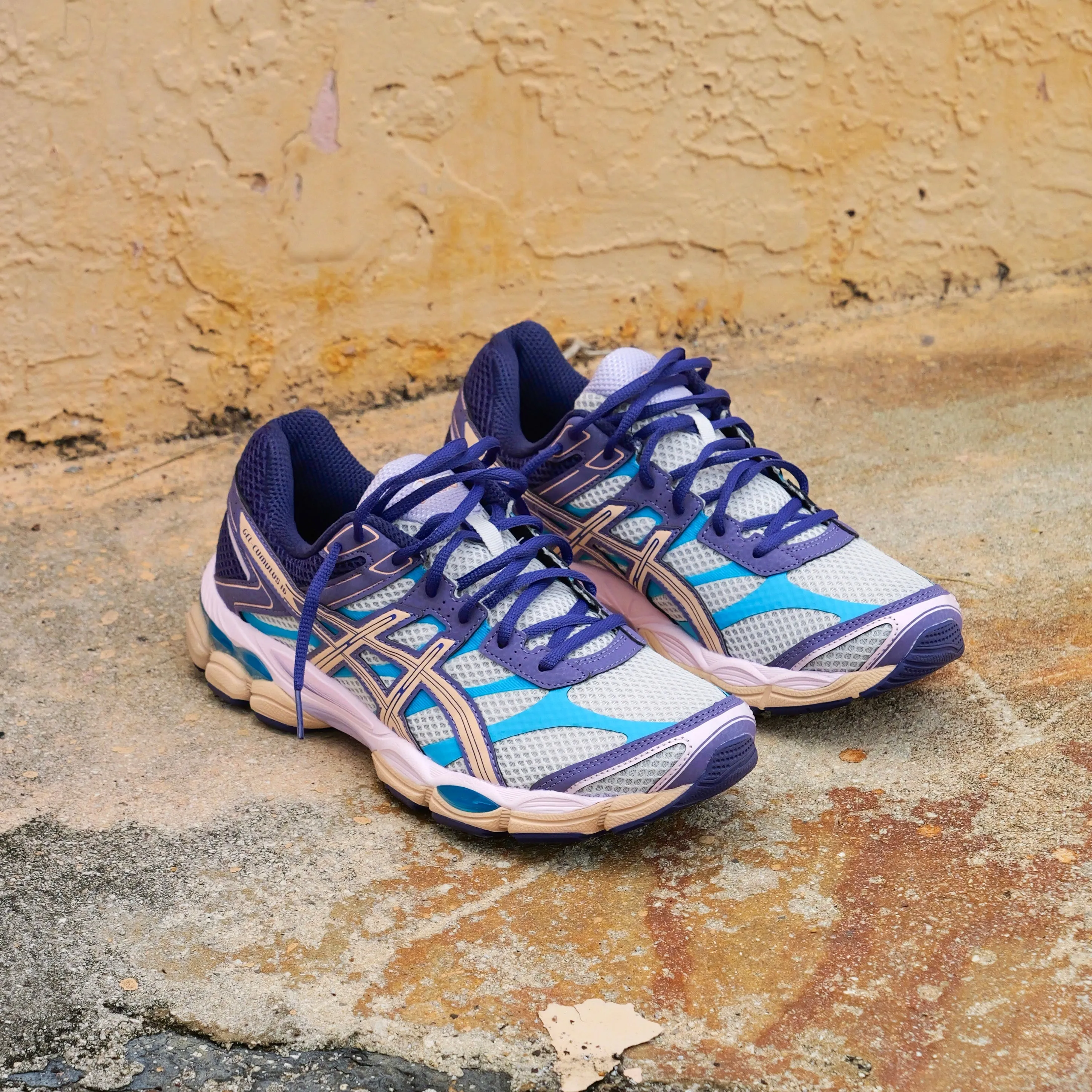 Mens Asics Gel-Cumulus 16 (Cloud Grey/Bisque) narrow - fitting Timeless Support