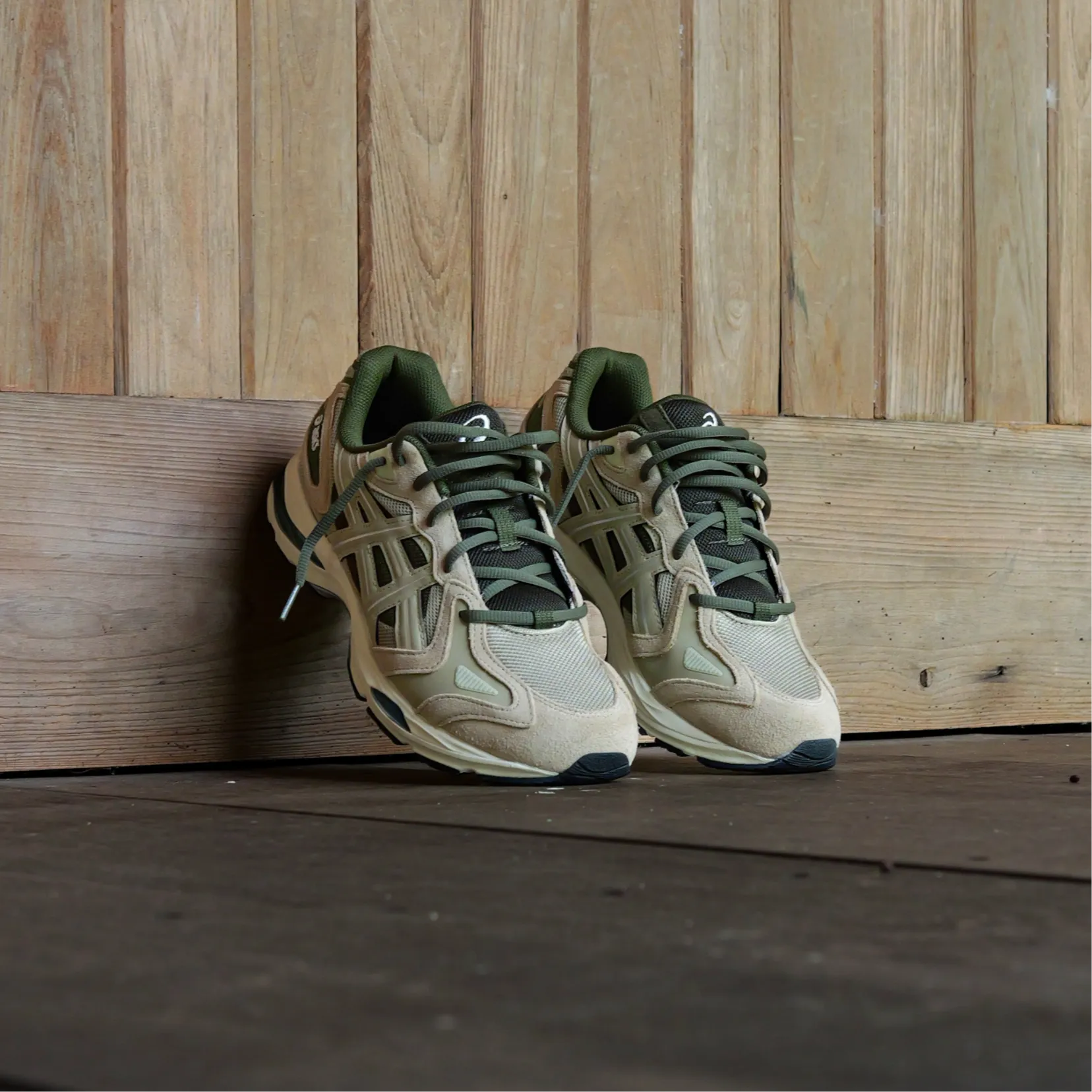 Mens Asics Gel K-1011 (Wood/Olive Canvas) Upgraded design