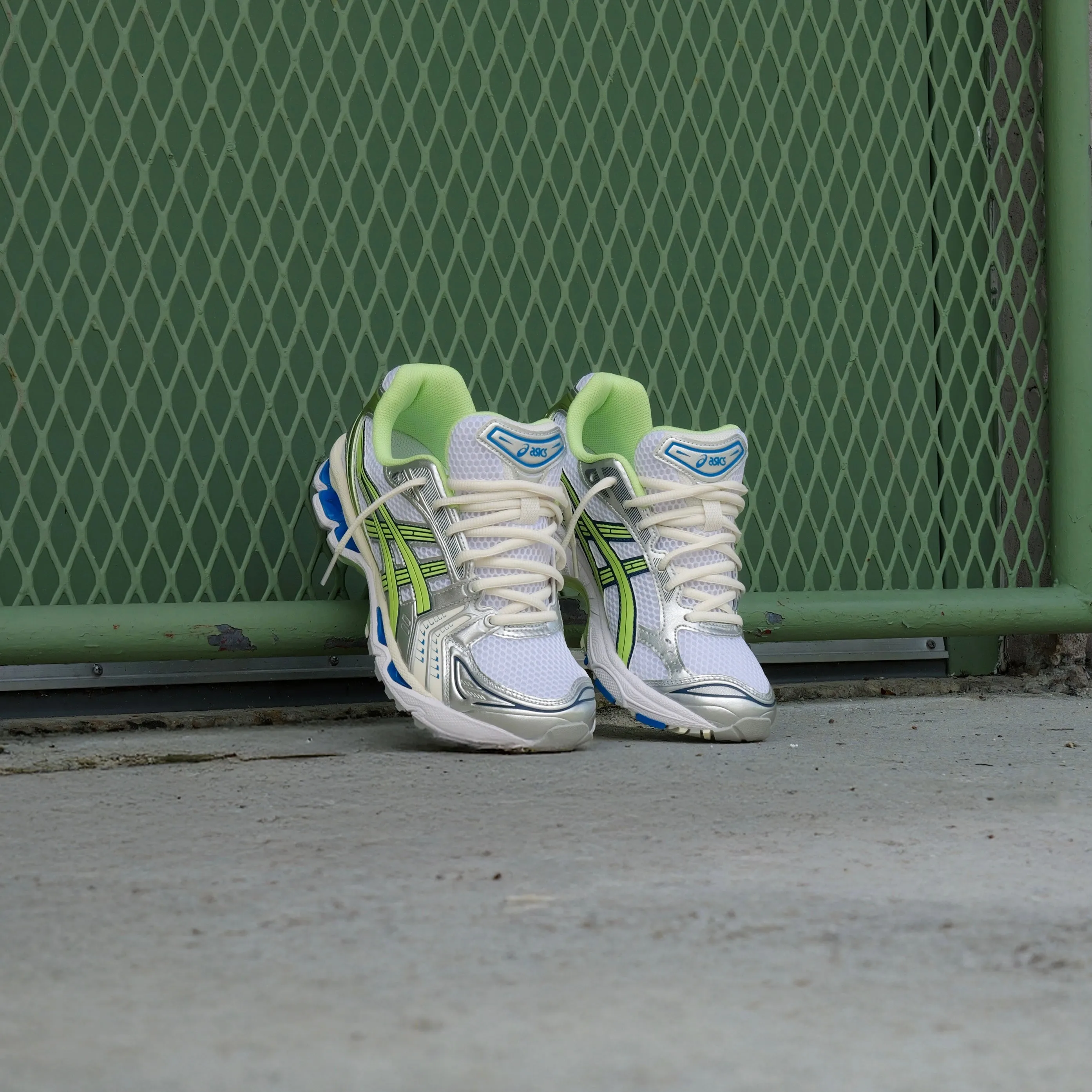 Mens Asics Gel-Kayano 14 (White/Lime Green) Tailored lining fulfilling