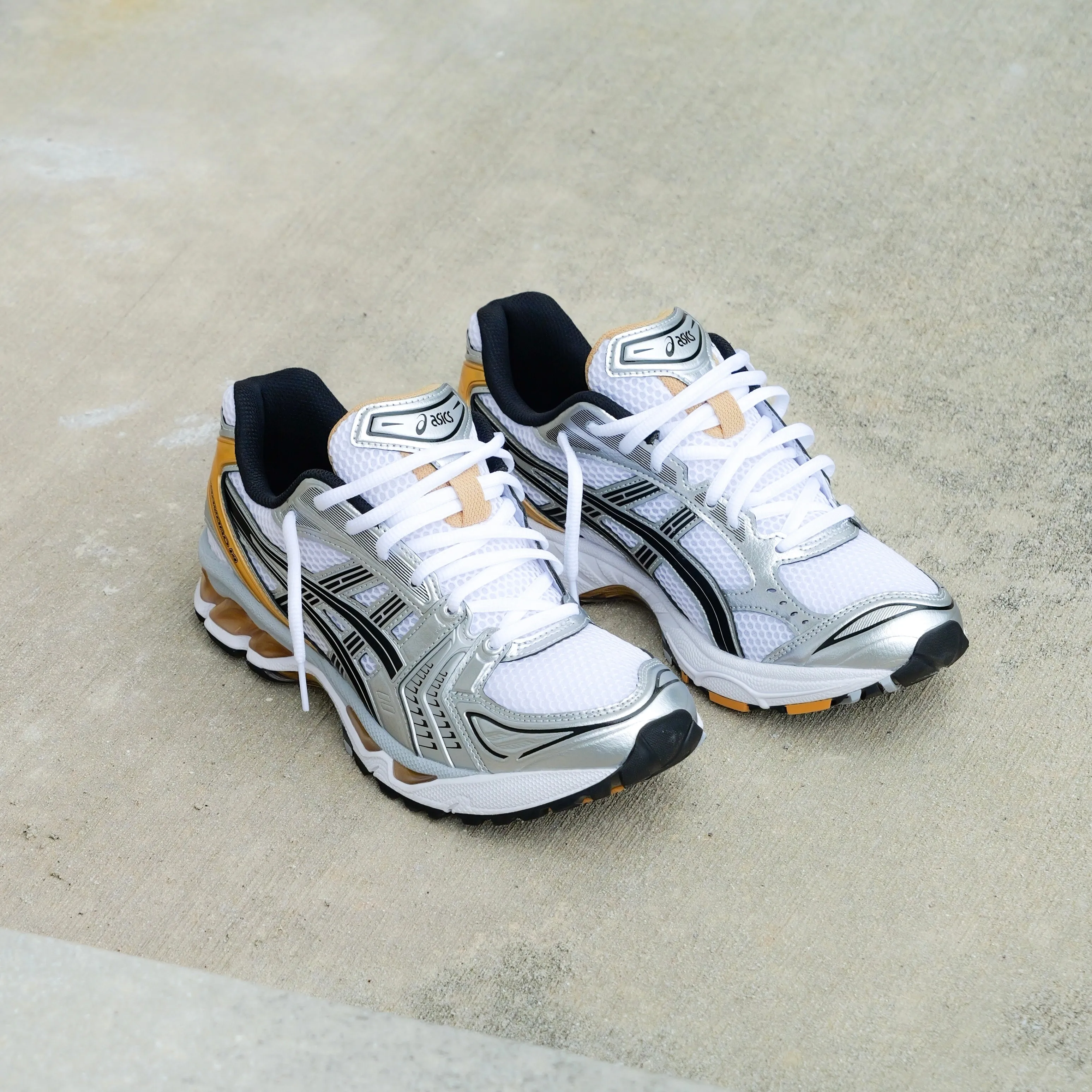Mens Asics Gel-Kayano 14 (White/Pure Gold) sneaker