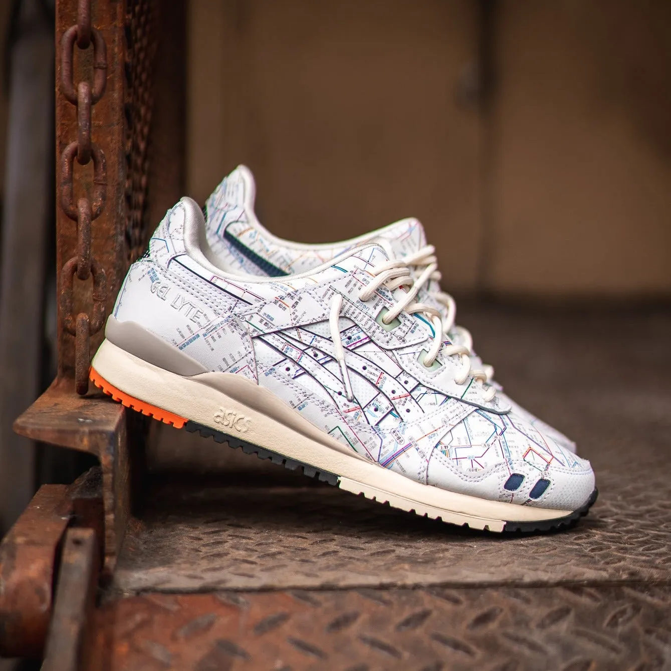 Mens Asics Gel-Lyte 3 TOKYO Subway Pack (White/Peacoat) cleanest