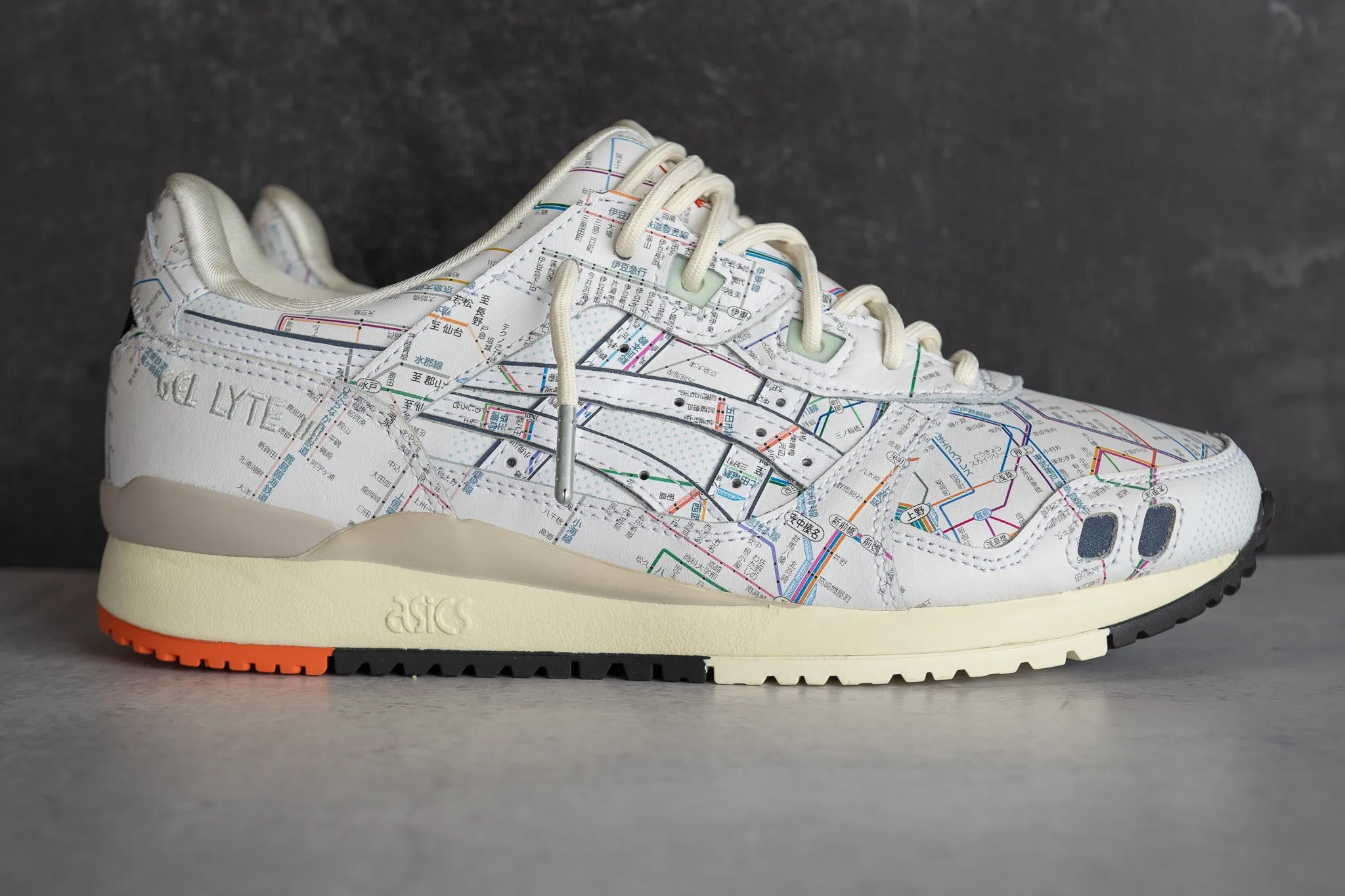 Modern Cushioning odor - resistant Mens Asics Gel-Lyte 3 TOKYO Subway Pack (White/Peacoat)