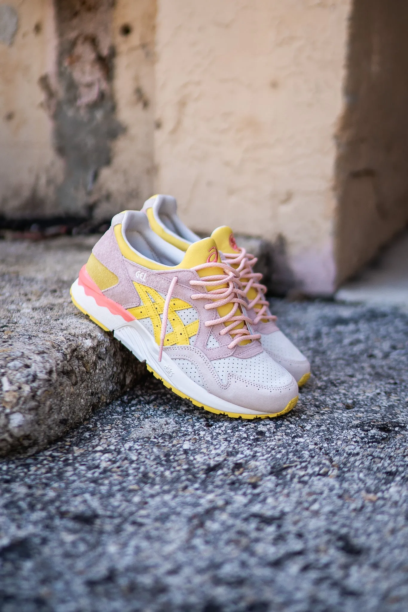 Mens Asics Gel-Lyte 5 Spring In Japan (Cream/Banana Cream) Trend-setting ease Maximum look