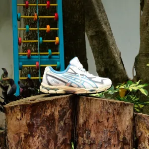 yoga enthusiasts Mens Asics Gel-NYC 2055 (Cream/Blue Teal)
